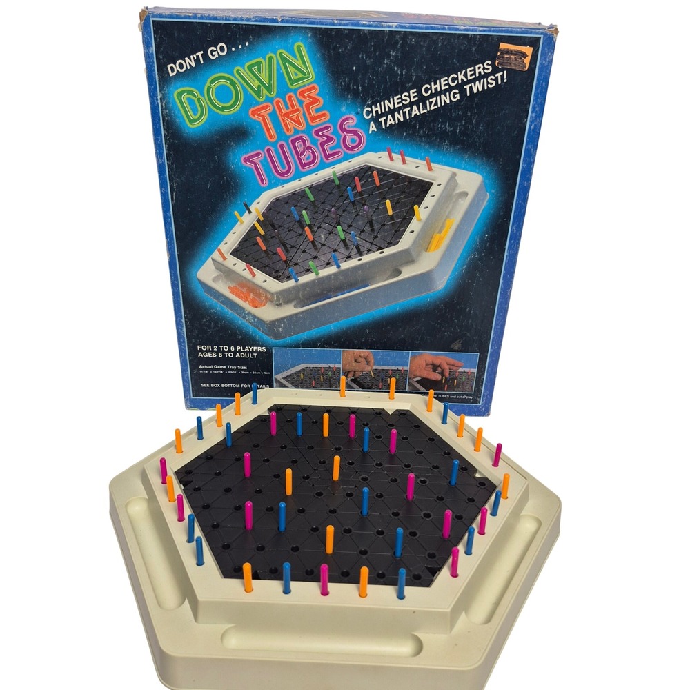 Vintage Down The Tubes Game 1980s Whitman Board Game Incomplete Replacement Part